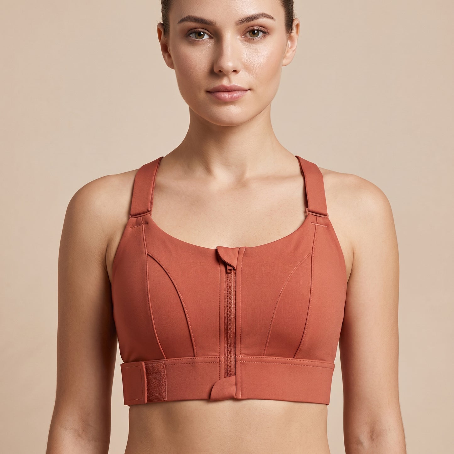 Rust Luxe High Impact Sports Bra