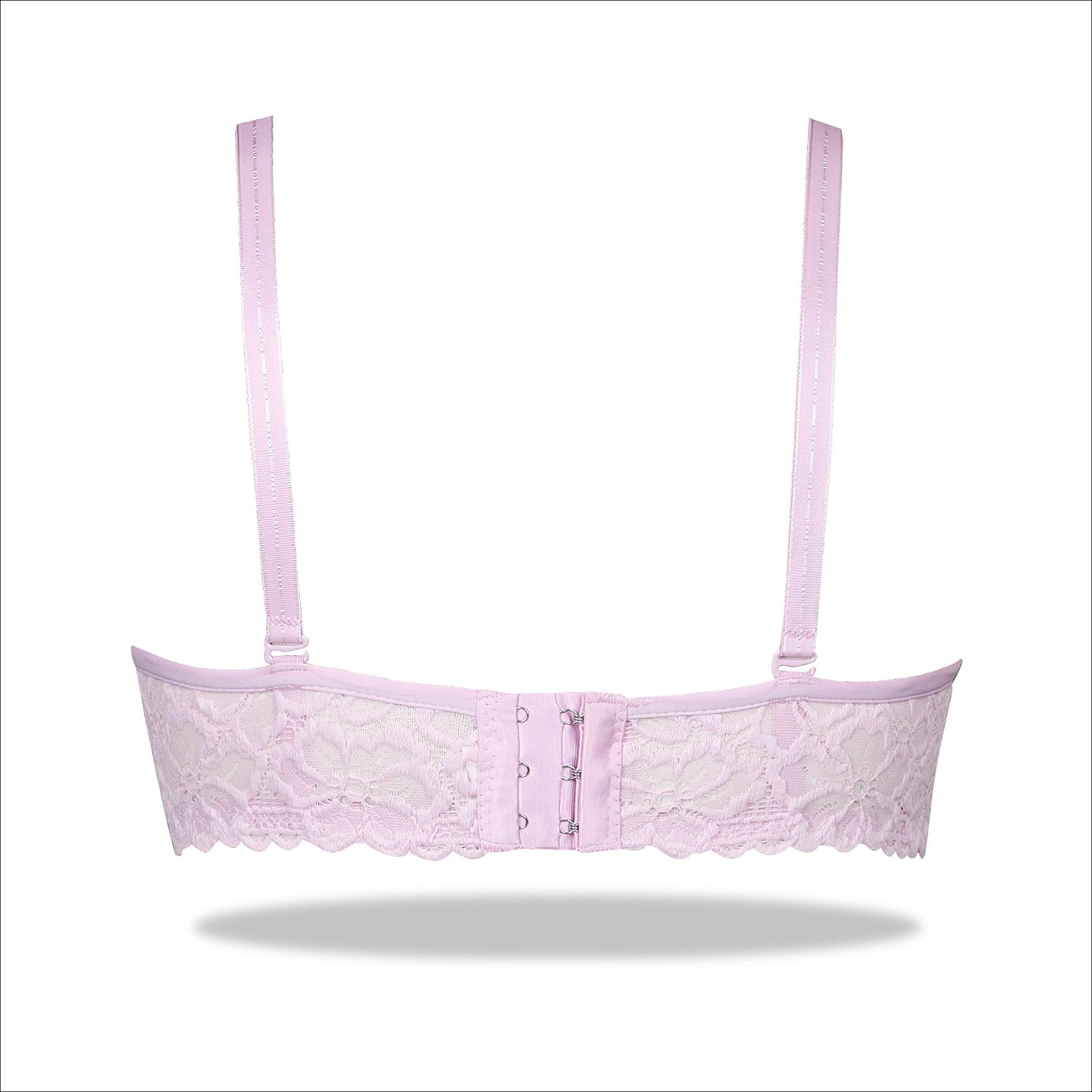 Marooon Crinkled Luxury Turkish Imported Padded Bra with Mesh Bands