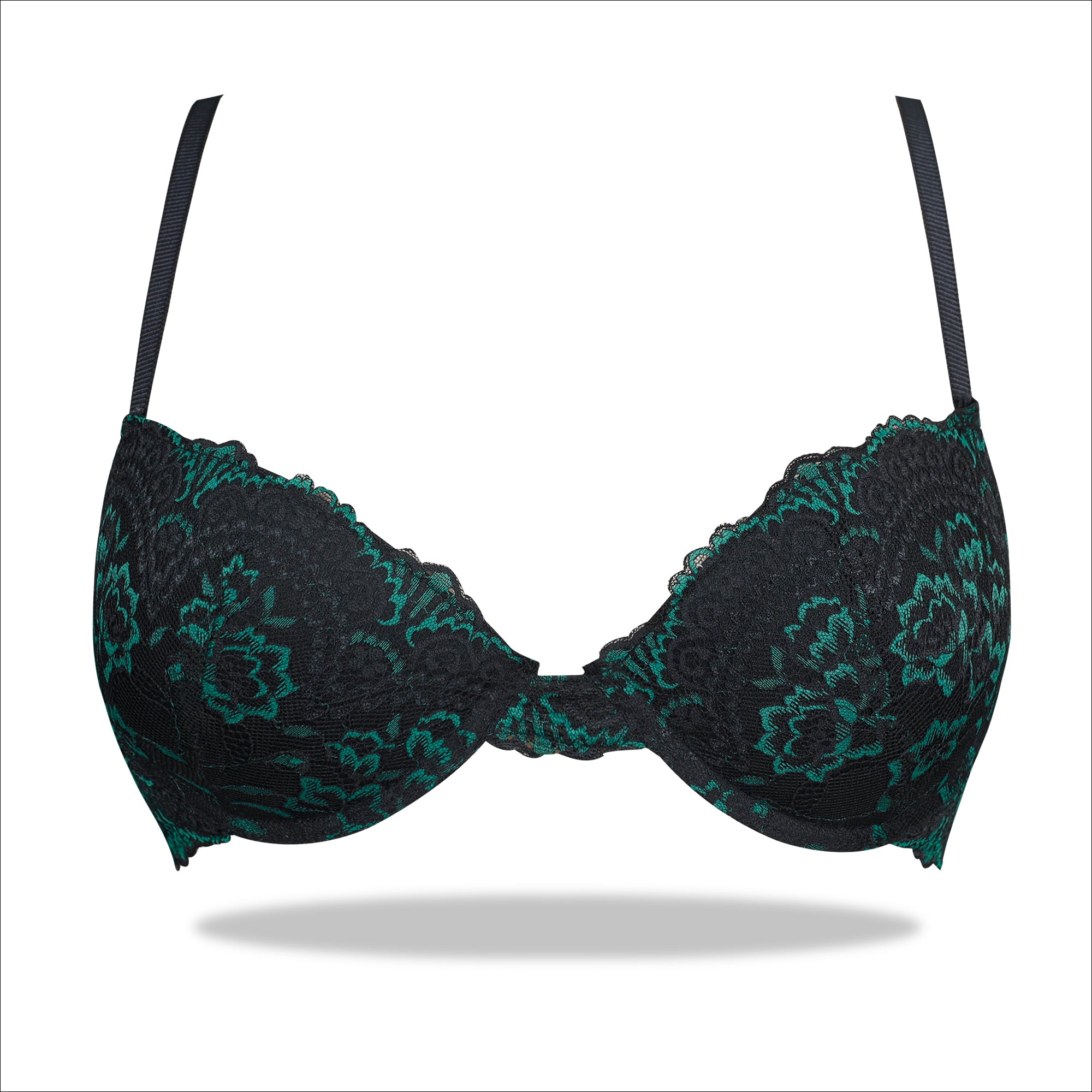 Buy Best Online Emerald Green European Laced Imported Padded Bra –  Espicopink
