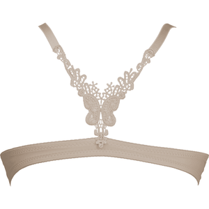 White Venessa Front-Open Bra - Espicopink
