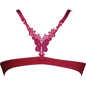 White Venessa Front-Open Bra - Espicopink