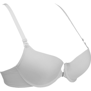 White Venessa Front-Open Bra - Espicopink