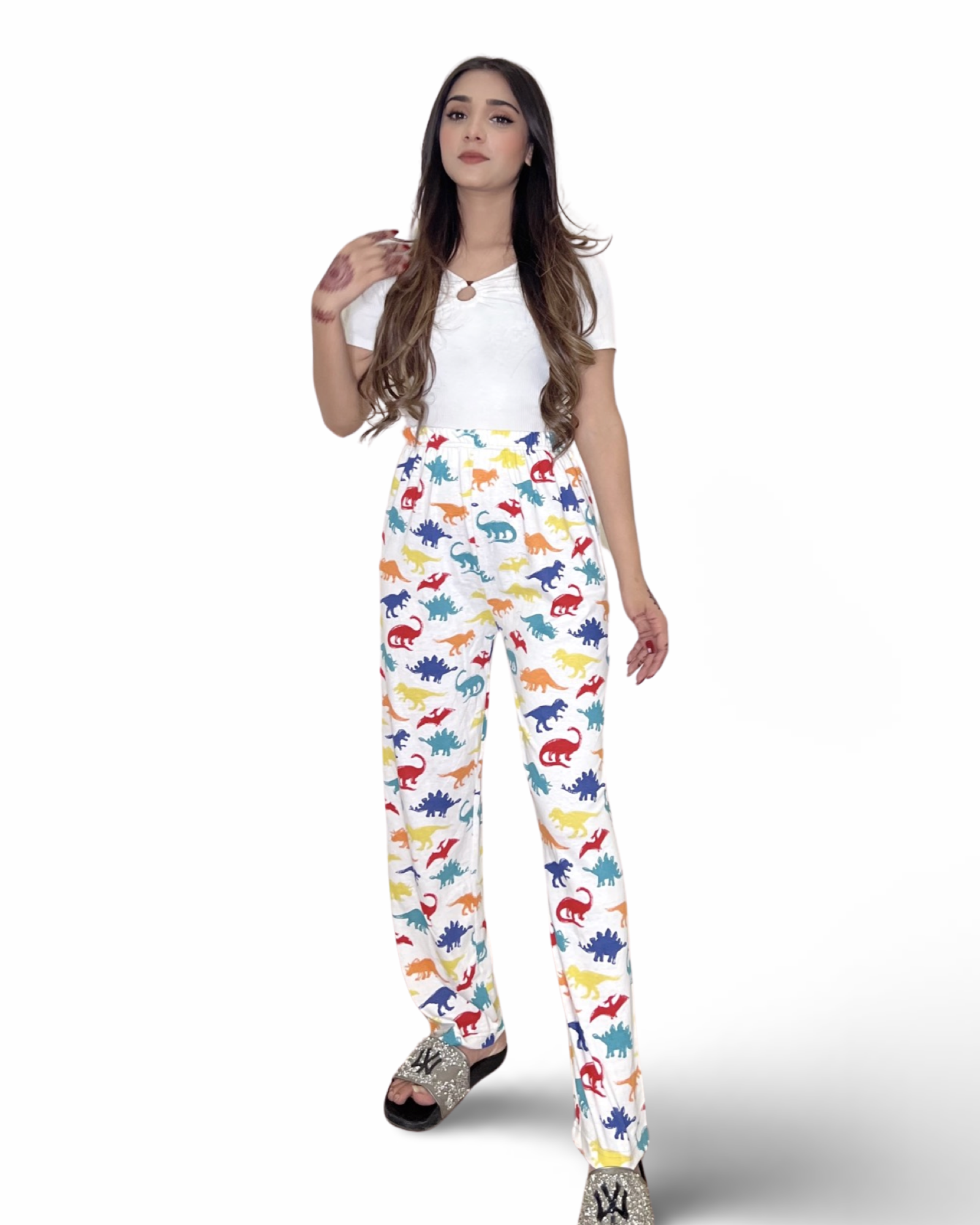 Pinky PJ's Dinosaur Trouser For Her