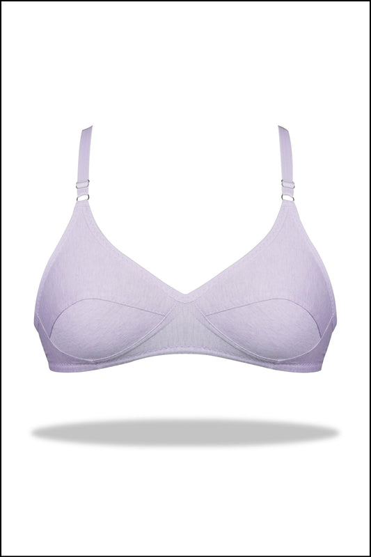 Dark Purple Luxury Everyday Knitted Cotton Bra