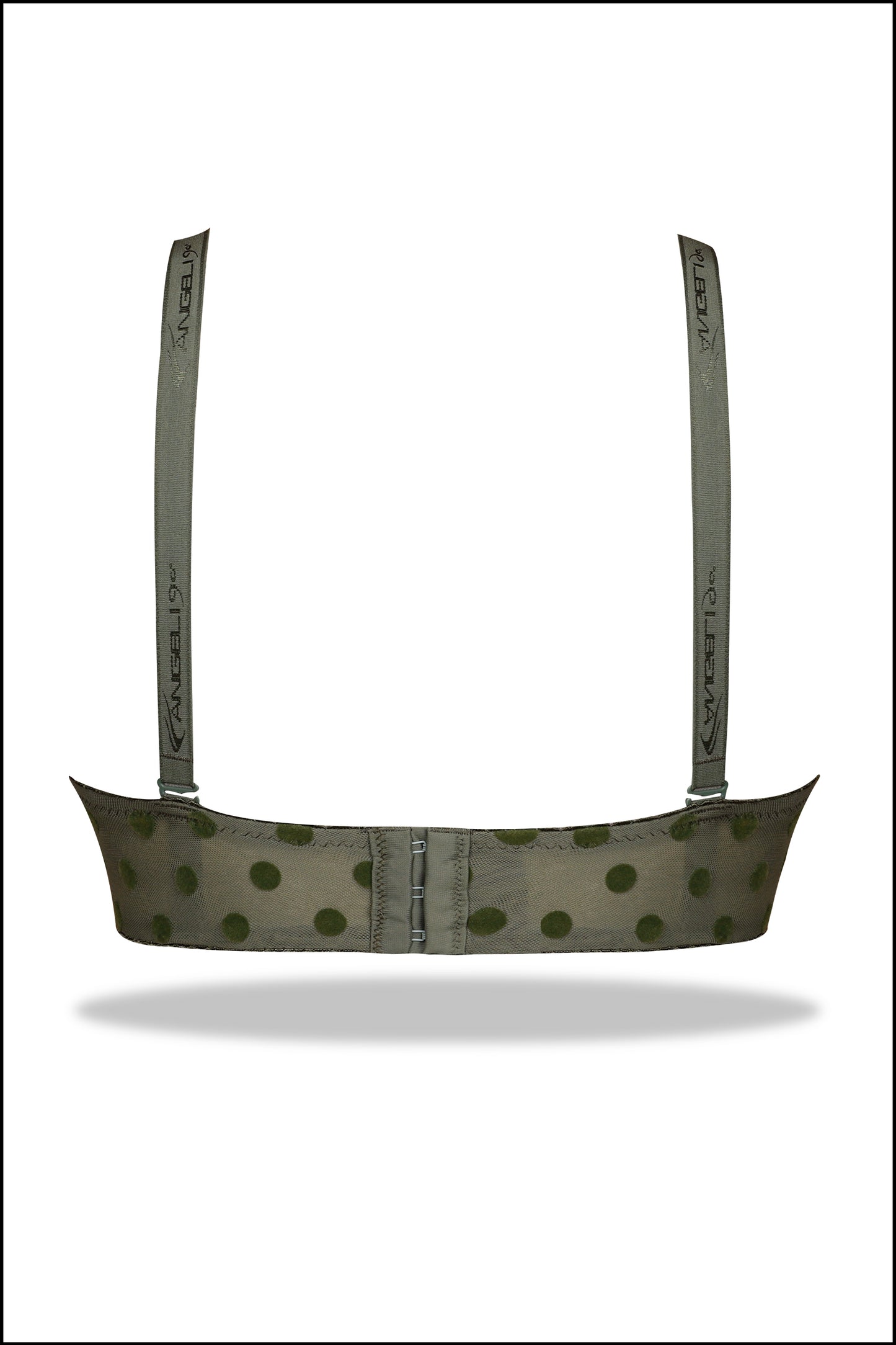 Green Embosed Dice Microfibre T-Shirt Bra