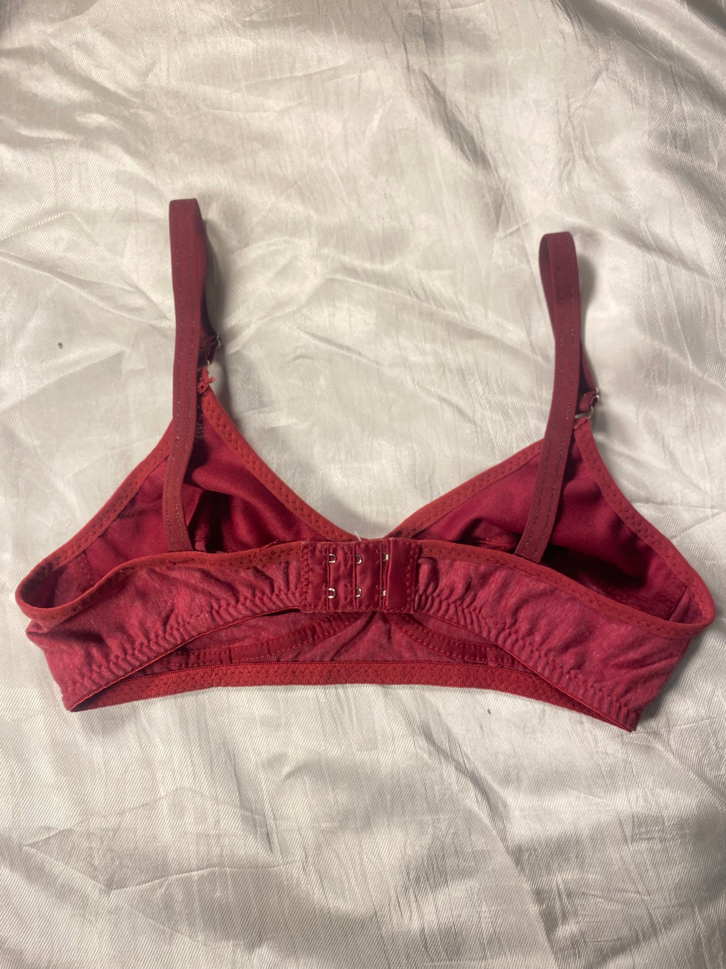 Black Luxury Knitted Cotton with Lace Bra