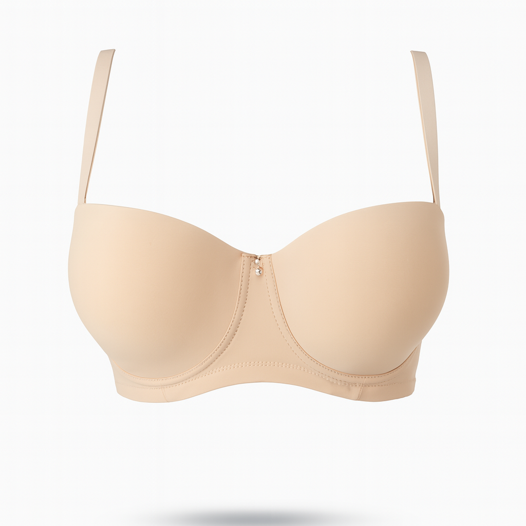 Blue Curvy Padded Bra - Fuller Figure