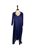 Maroon Full Length Bridal Nighty for Special Occasion (Cami + Gown + Ribbon)