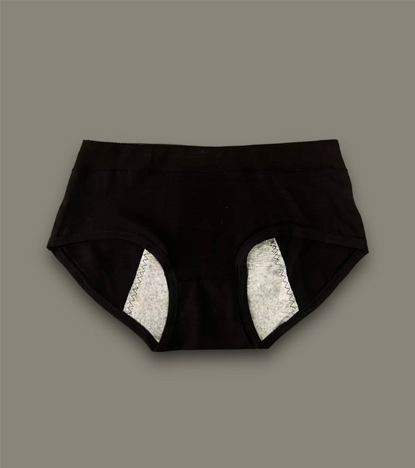 Black Leak Proof Double Layered Period Underwear