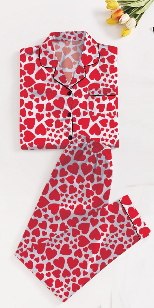 Luxury Nights - White Hearts