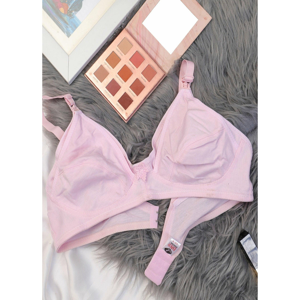 Pack Of 2 (Double Skin) - Mimosa - Comfiest Open Cups With Clip Nursing / Maternity Bra