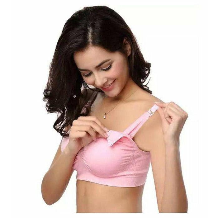 Pack Of 2 (Double Skin) - Mimosa - Comfiest Open Cups With Clip Nursing / Maternity Bra