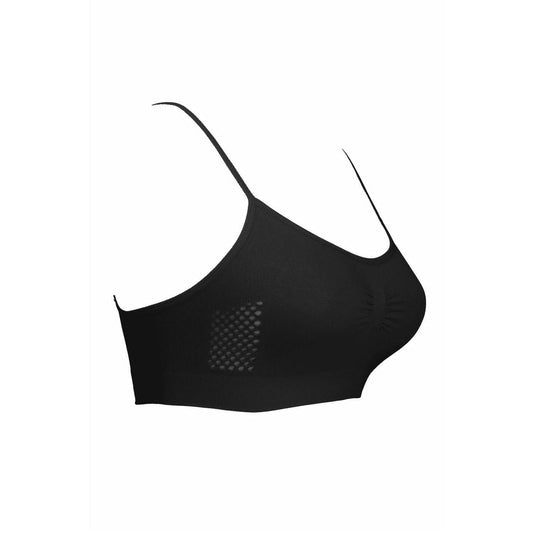 Black Non-Padded Scilla Sports Bra - Espicopink