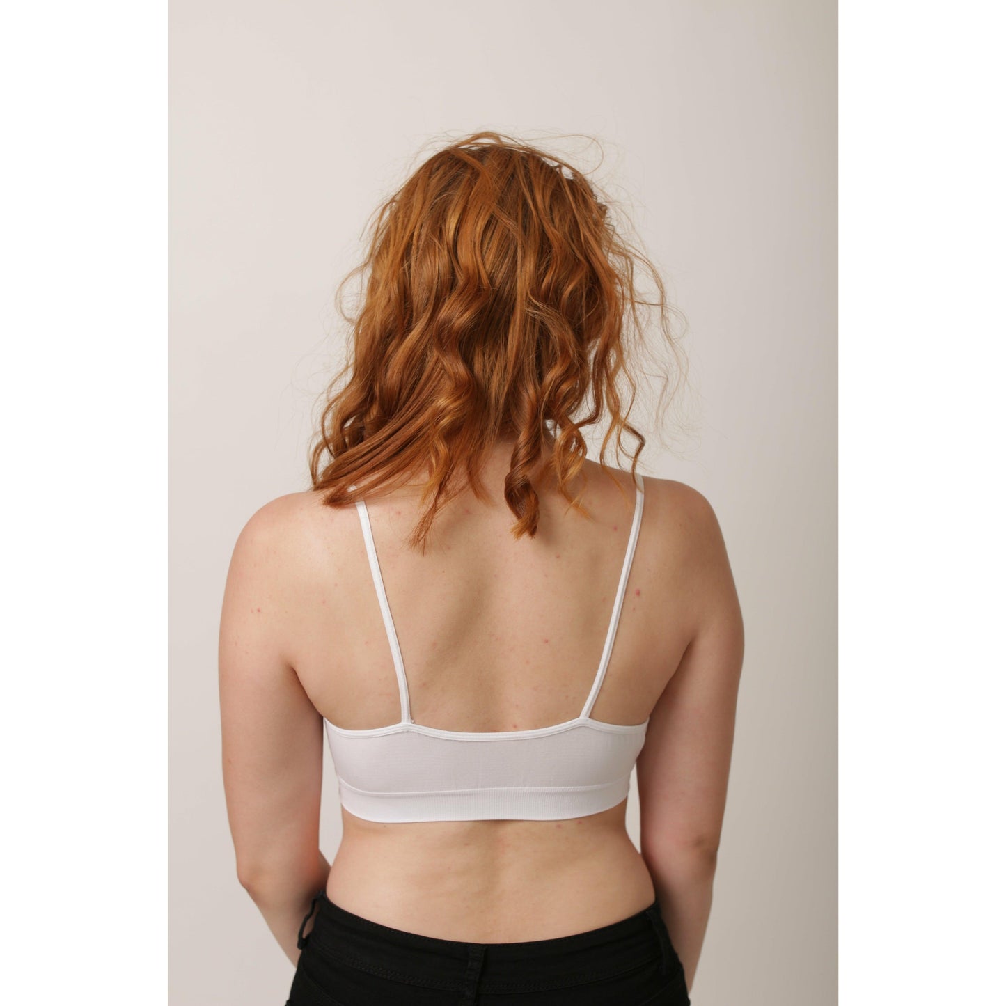 White Non-Padded Scilla Sports Bra - Espicopink