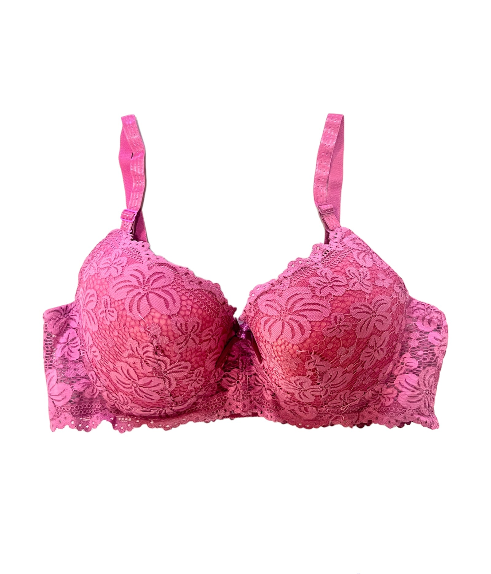 Tea Pink Floral Lacy Padded Bra – Espicopink