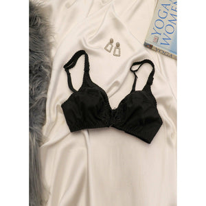Lily - Softest Low Cut Floral Embroidered Cotton Bra - Espicopink