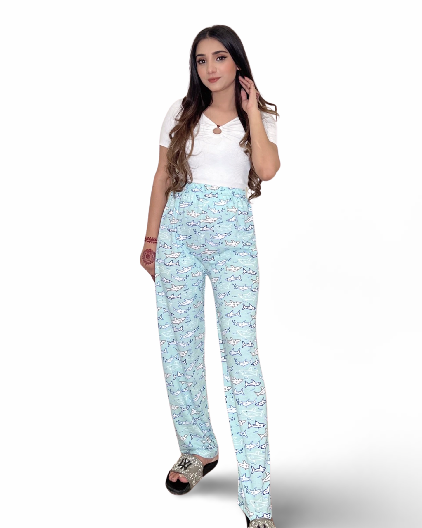 Pinky PJ's Aqua Life Trouser For Her