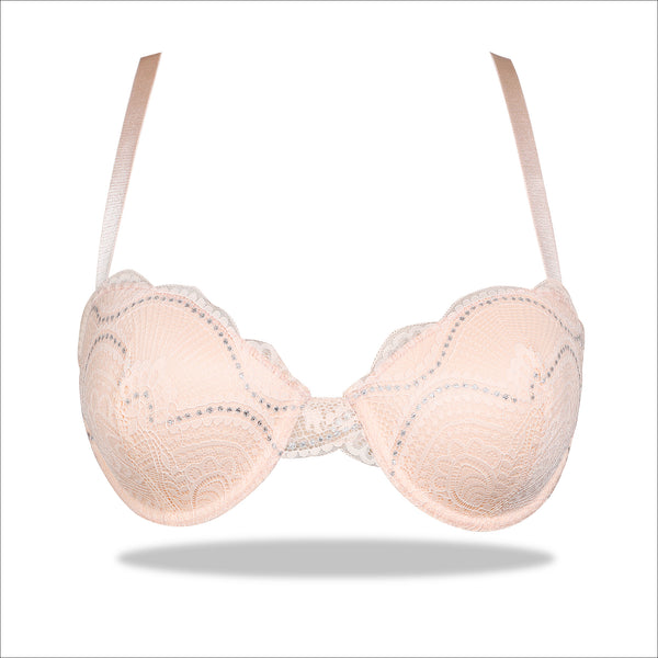 Buy CG-34 Red Light Padded Iconic Essence Half Cup Wired Embroidered Bra in  Pakistan