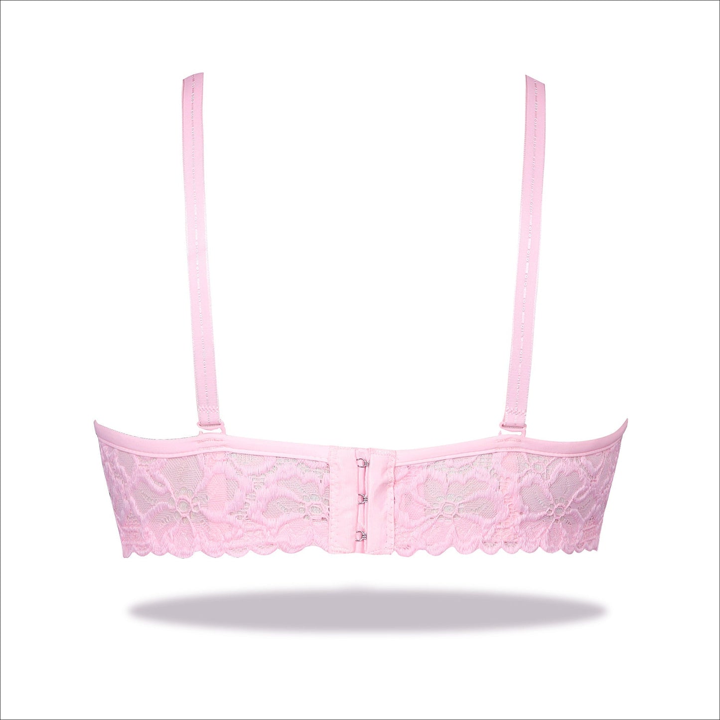 Marooon Crinkled Luxury Turkish Imported Padded Bra with Mesh Bands