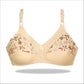 Camellia Multi Color Embroidered Cotton Bra