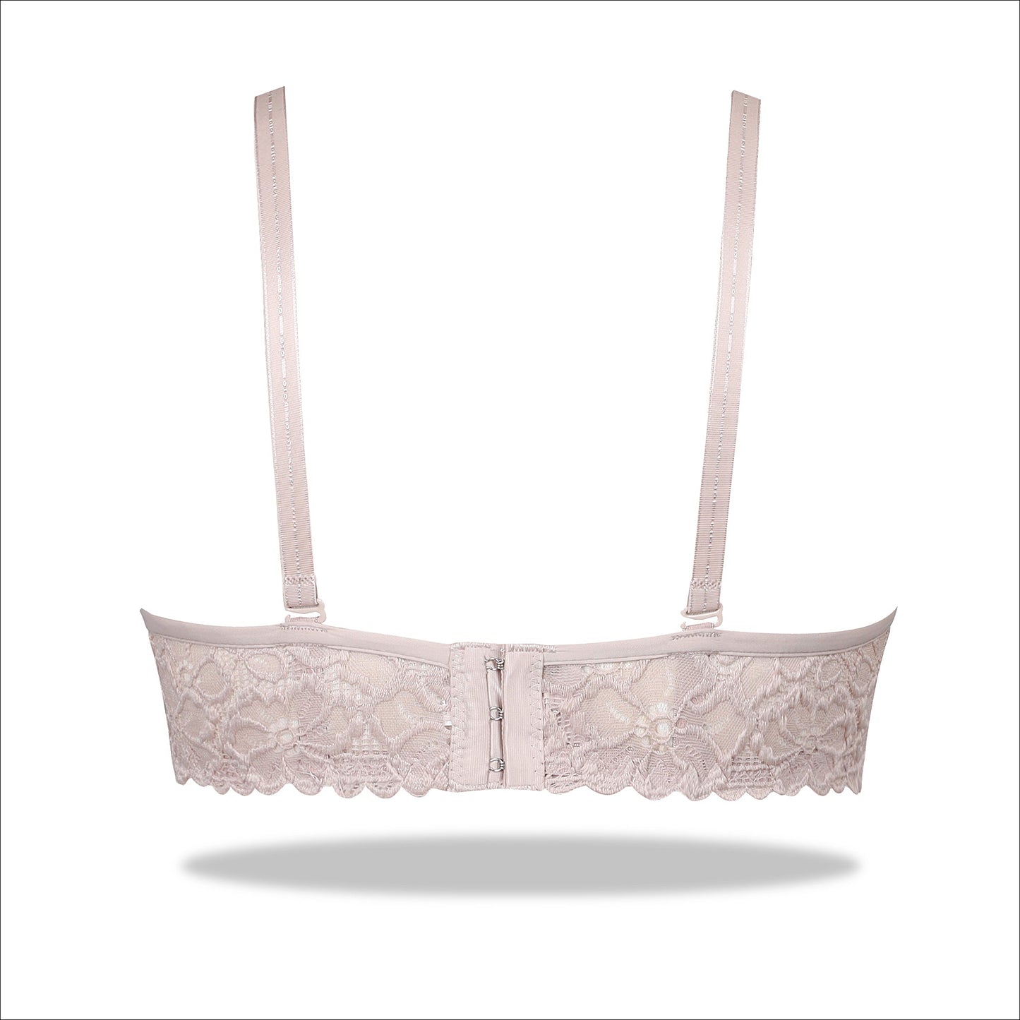 Black Crinkled Luxury Turkish Imported Padded Bra with Mesh Bands