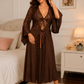 Luxury Lace Nightwear Long Full Length - Black