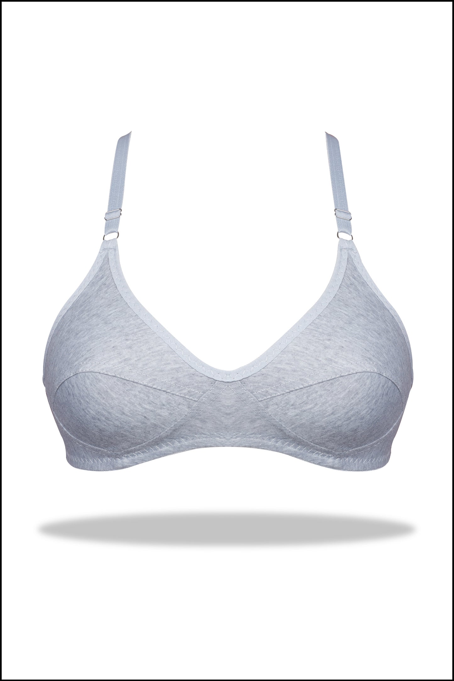 Black Luxury Everyday Knitted Cotton Bra