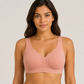 Luxe Seamless Front Open Light Padded Bra - Pink