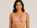 Luxe Seamless Front Open Light Padded Bra - Pink