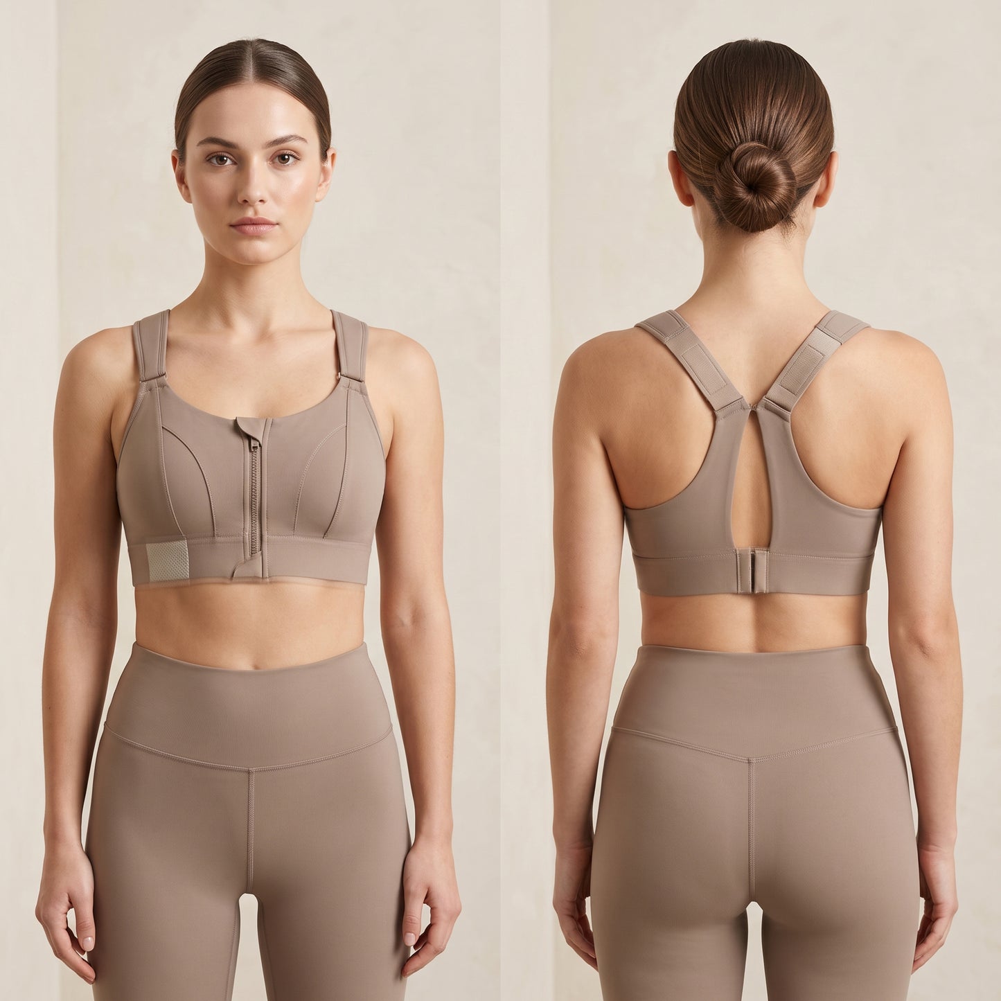 Olive Luxe High Impact Sports Bra