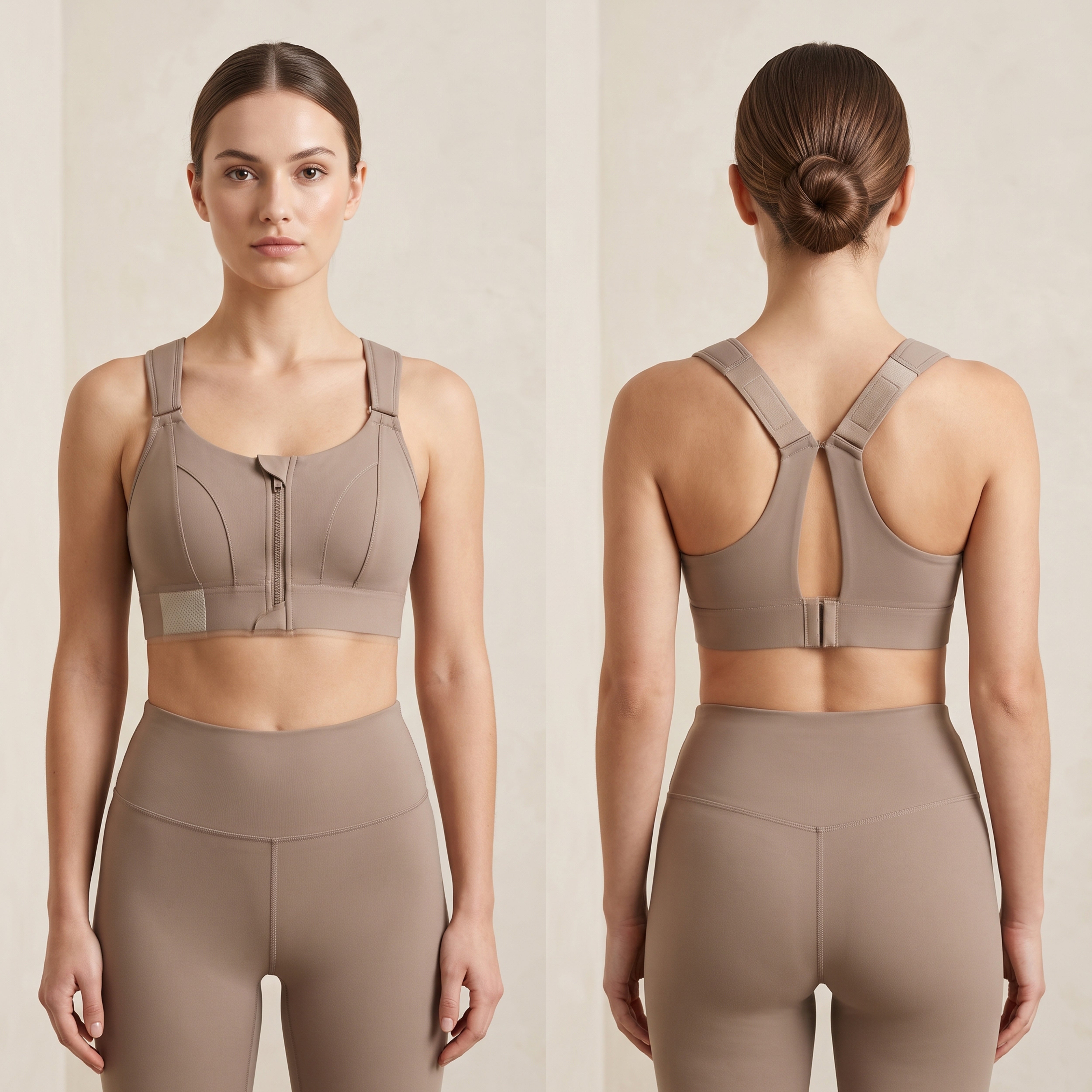 Olive Luxe High Impact Sports Bra