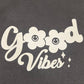 Grey Good Vibes Hoodie For Her