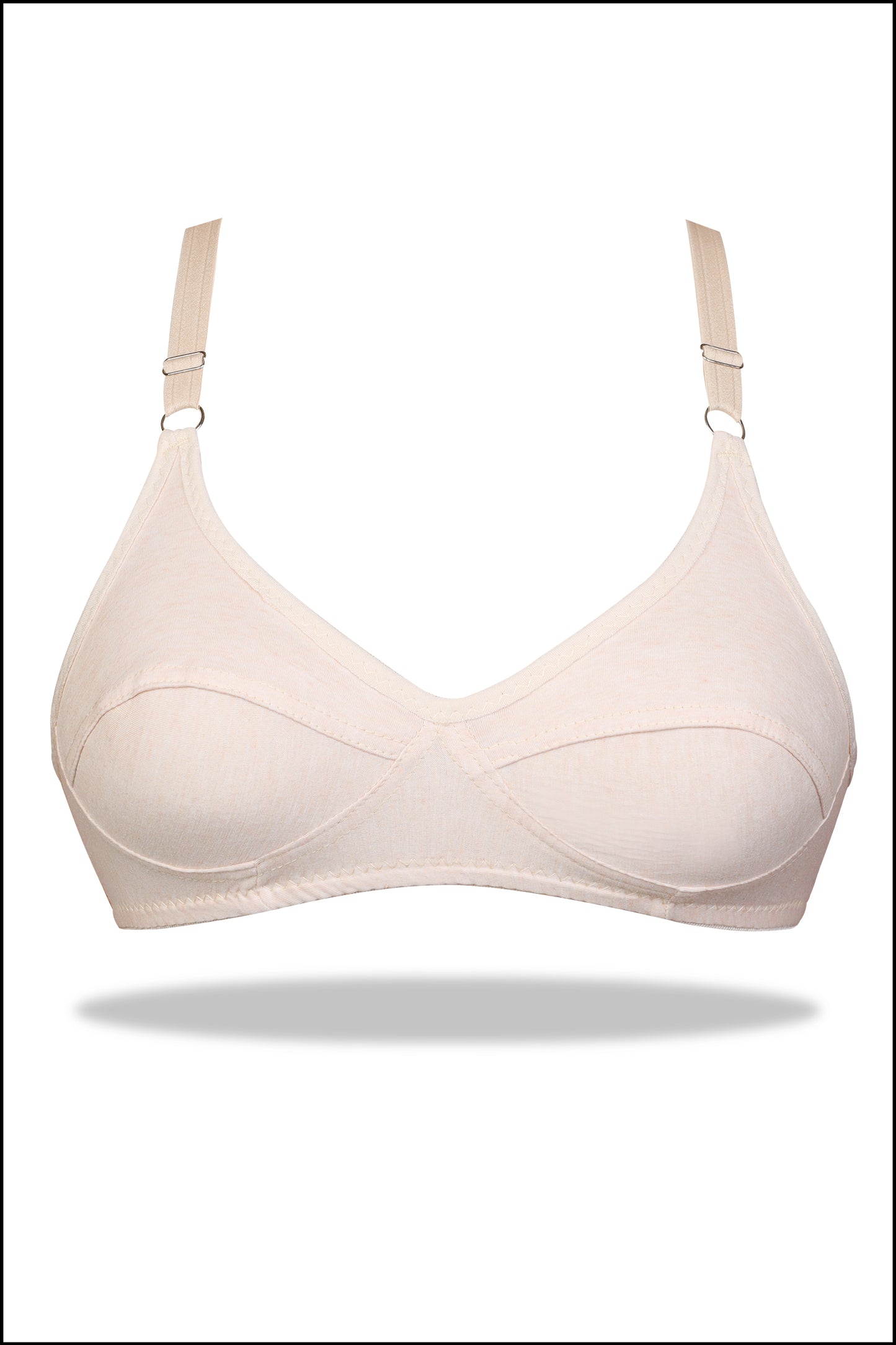Black Luxury Everyday Knitted Cotton Bra
