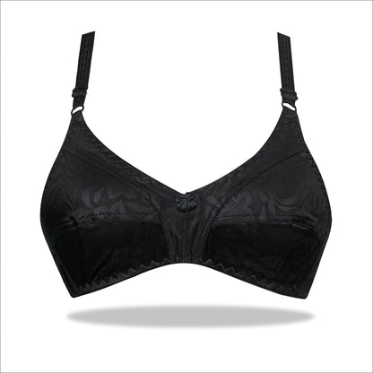 Skin Floral Self Printed Nylon Bra for Everyday Wear