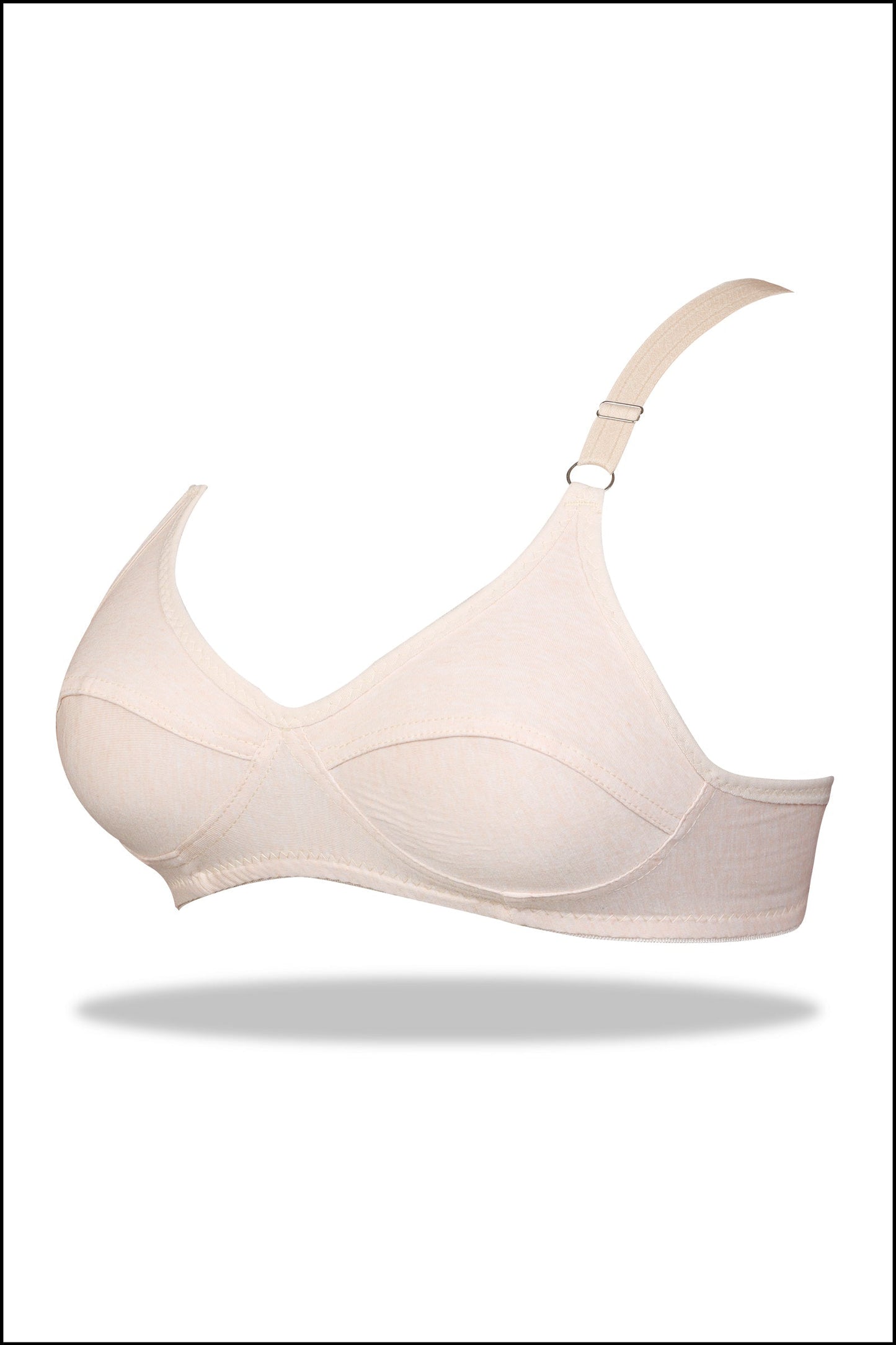 Grey Luxury Everyday Knitted Cotton Bra