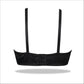Black Floral Self Printed Nylon Bra for Everyday Wear