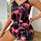 Red Swan Short Cami Set