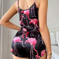 Red Swan Short Cami Set