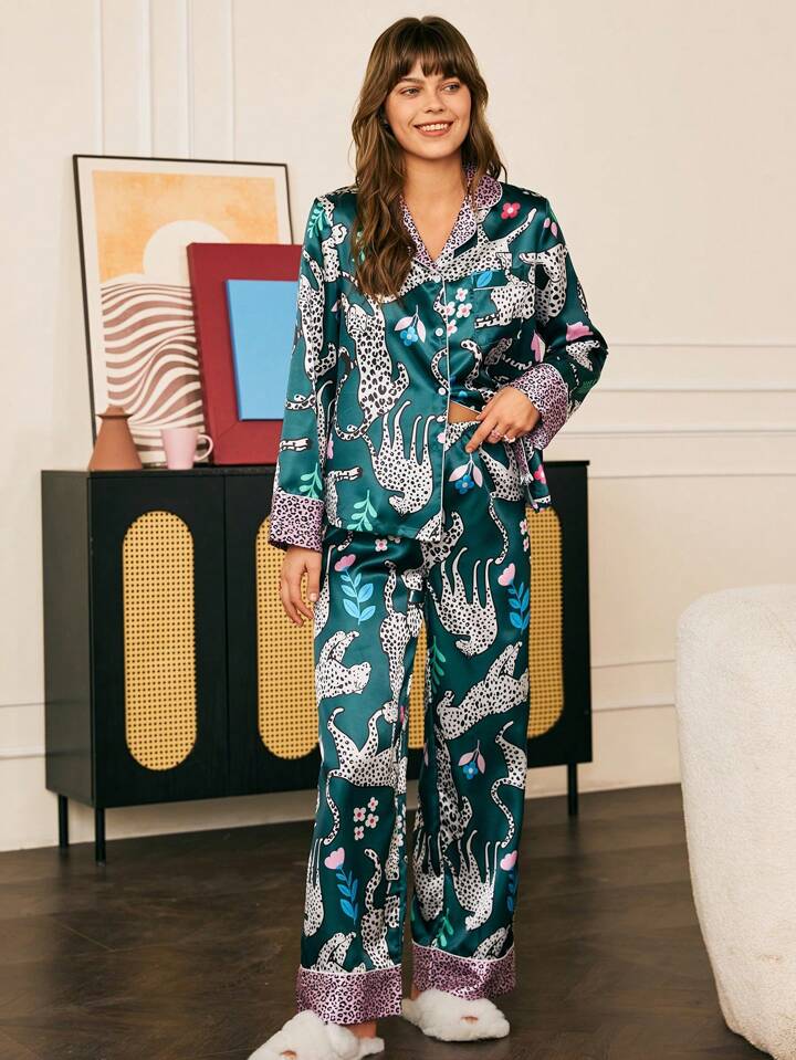 Green Leopards Loungewear