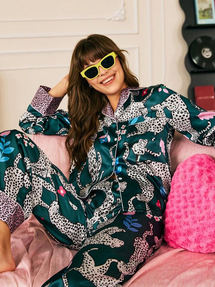 Green Leopards Loungewear