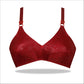 Black Floral Self Printed Nylon Bra for Everyday Wear