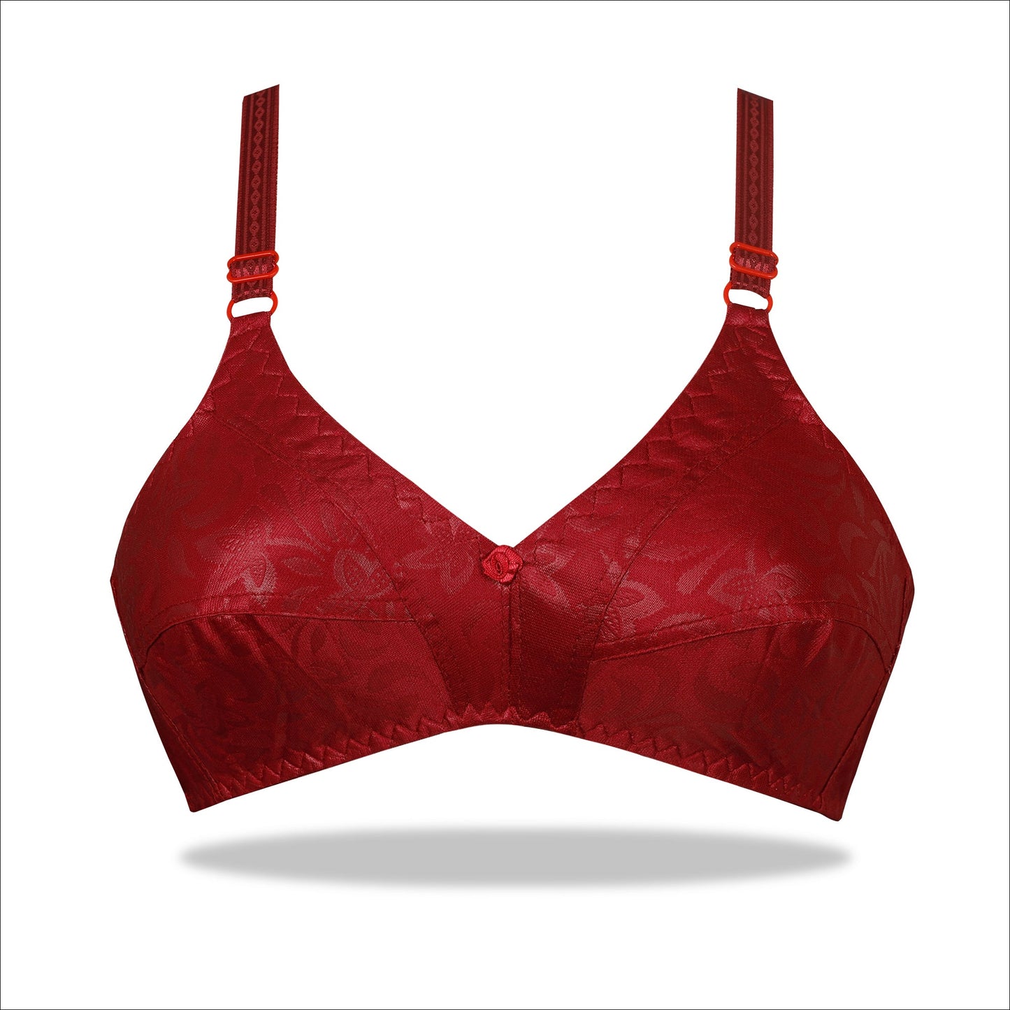 Skin Floral Self Printed Nylon Bra for Everyday Wear