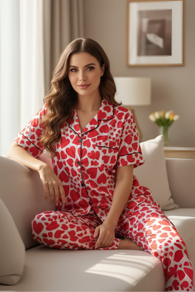 Luxury Nights - White Hearts