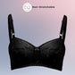 Lavender - Cotton Padded Wirefree Embroidered Bra