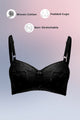 Lavender - Cotton Padded Wirefree Embroidered Bra