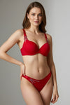 Luxe Shining Star Bra & Panty Set - Red