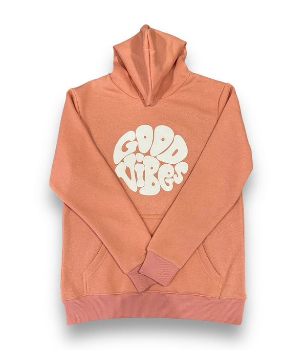 Pink Good Vibes Hoodies For Her