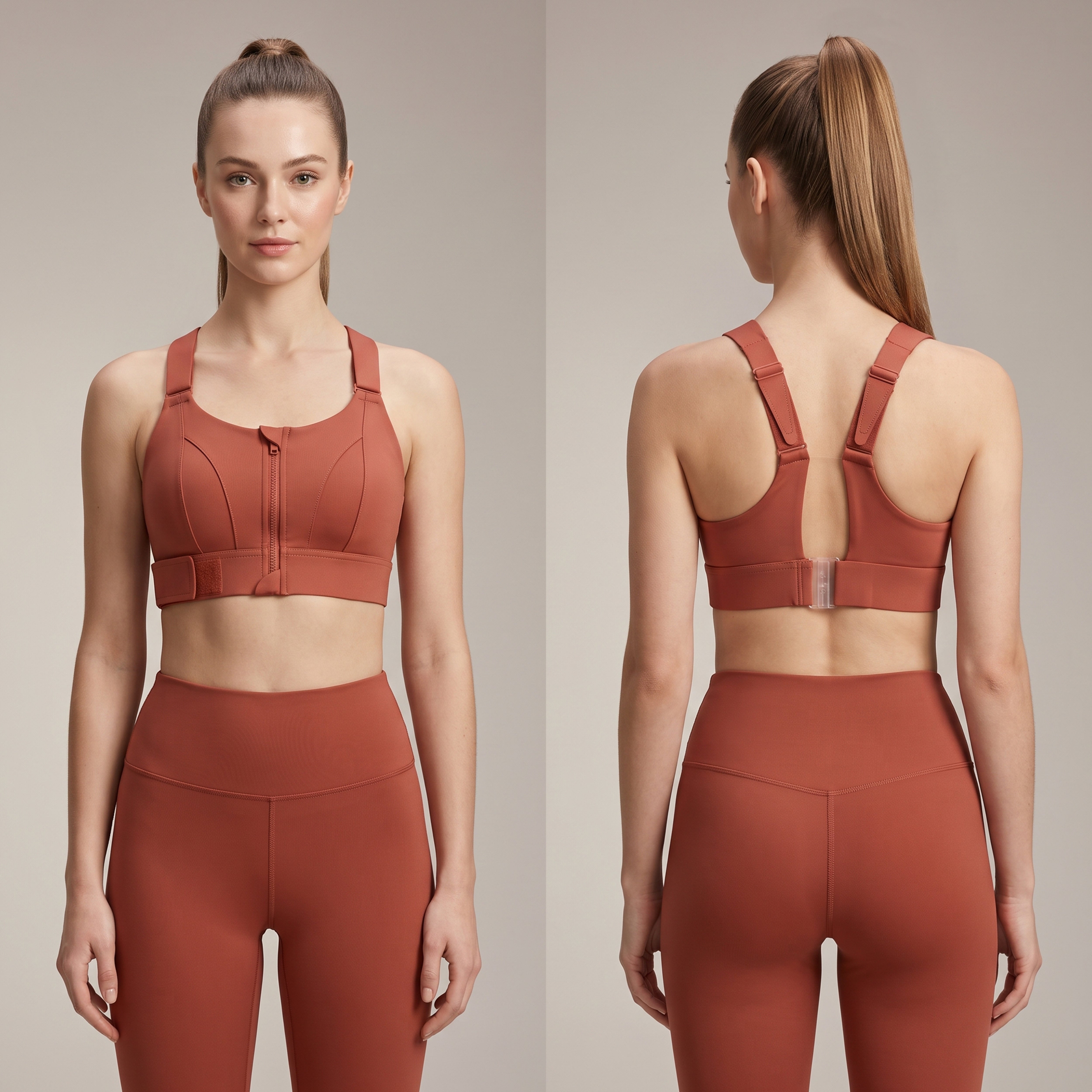 Rust Luxe High Impact Sports Bra