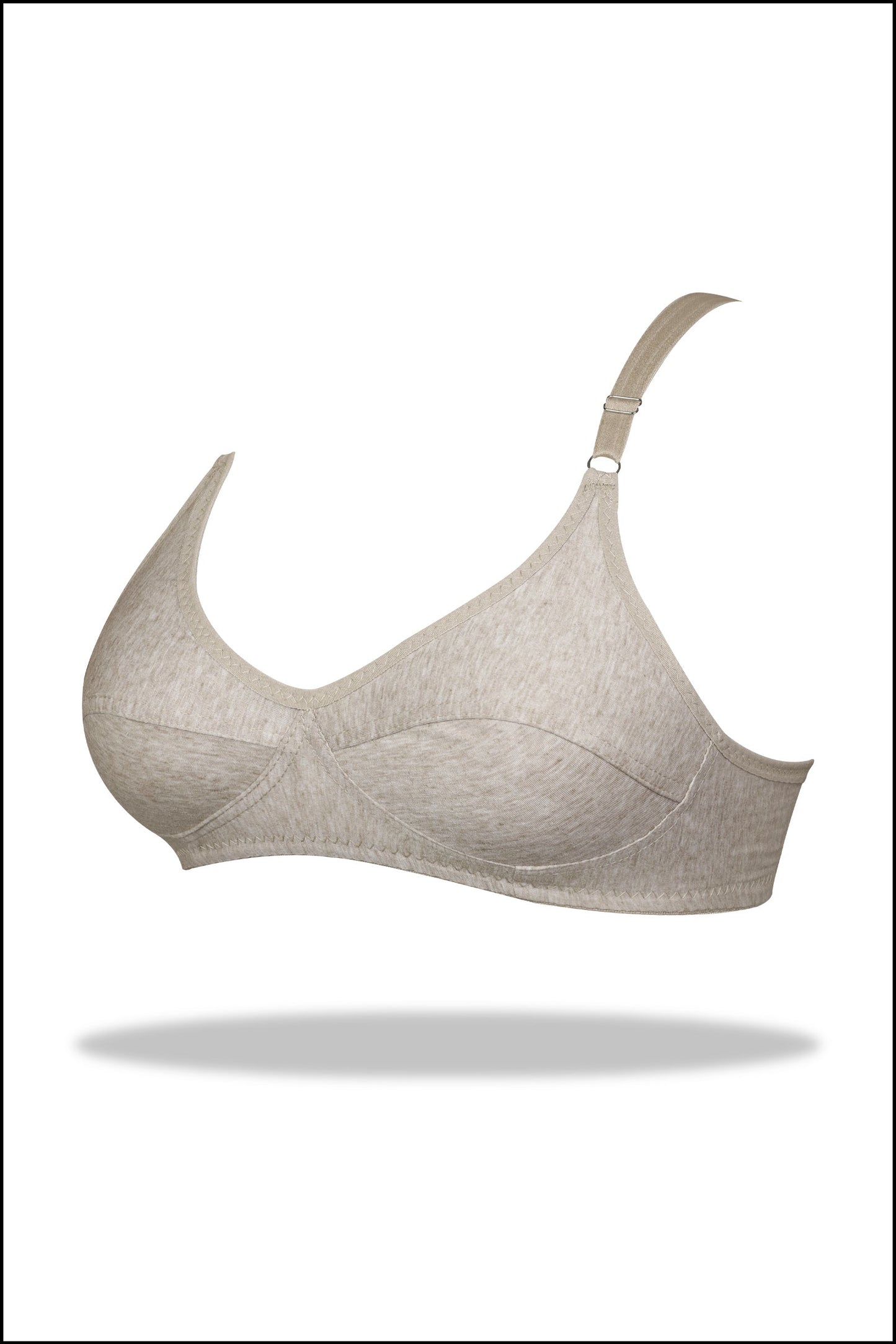 Grey Luxury Everyday Knitted Cotton Bra