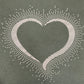 Light Green Heart Hoodie For Her